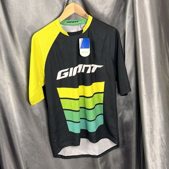 Giant Bicycles MTB Specific Short Sleeve Jersey Size M / L Green Transfer Series - Picture 12 of 15